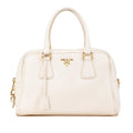 Prada Vitello Daino Zip Top Convertible Tote