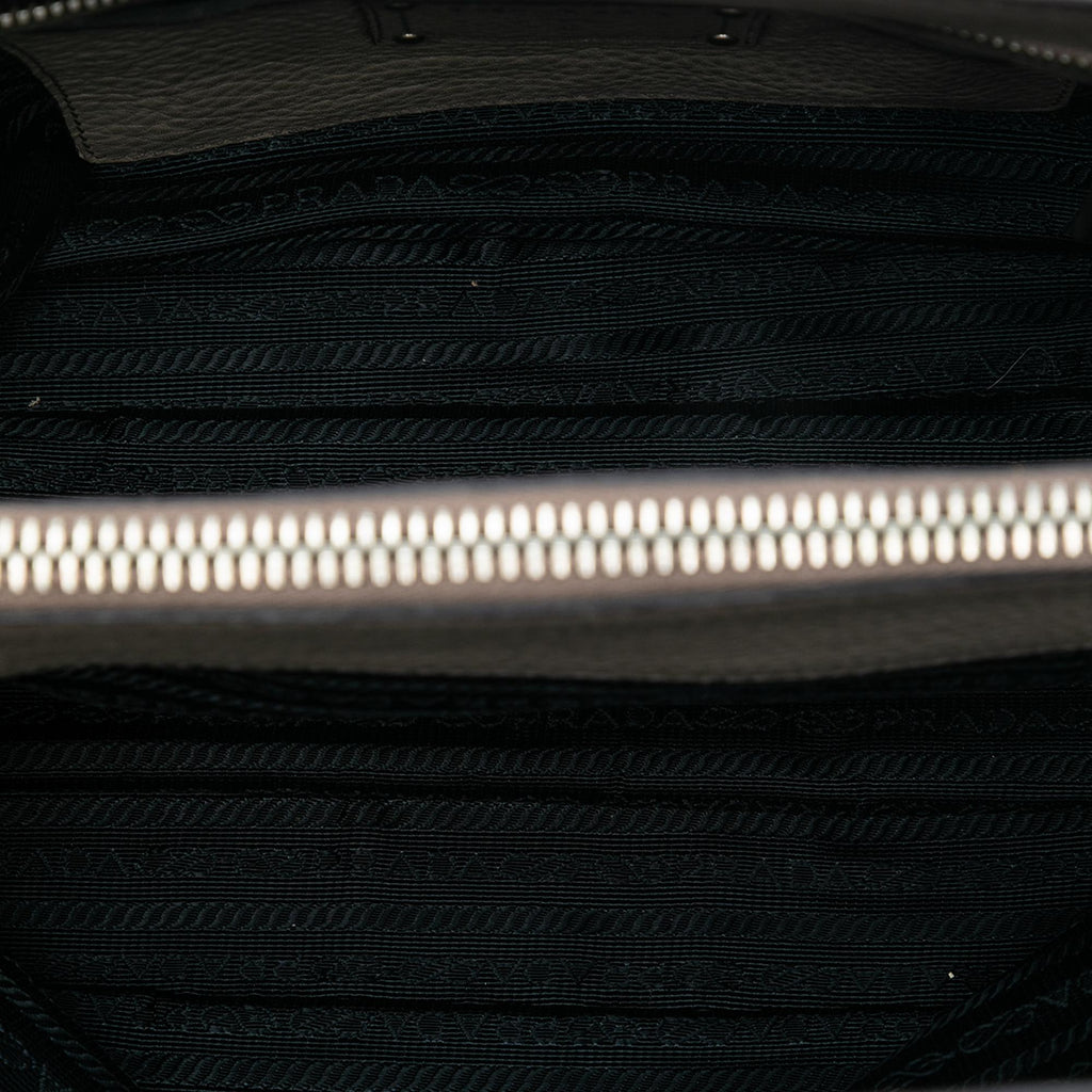 Prada Vitello Daino Zip Top Convertible Tote