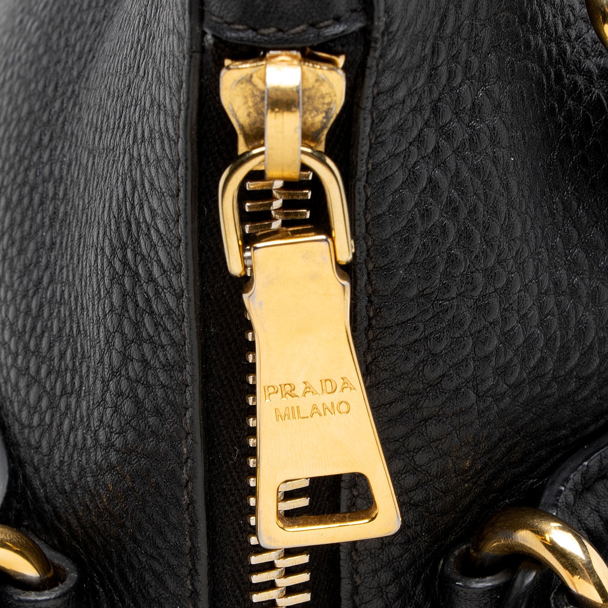 Prada Vitello Daino Zip Top Tote