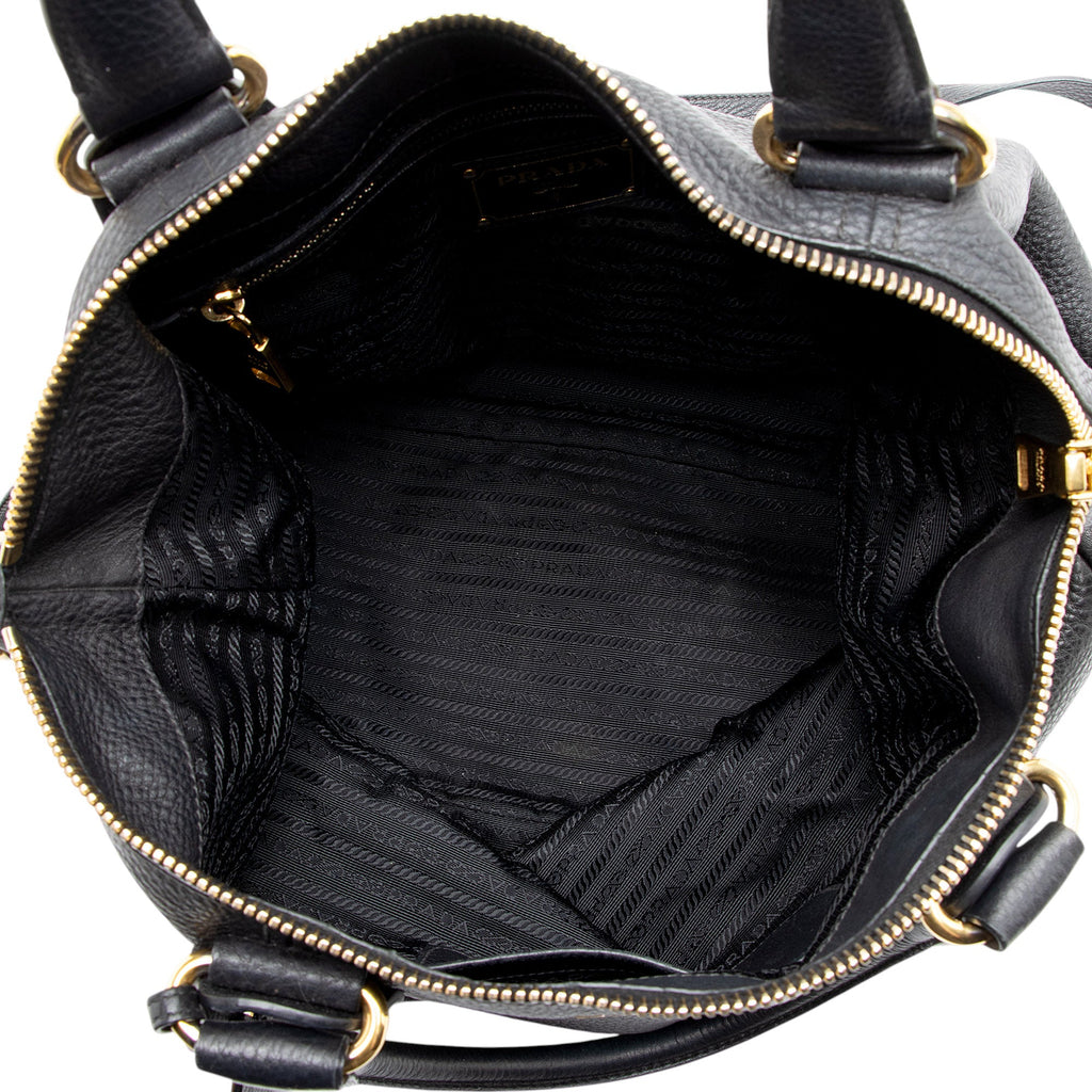 Prada Vitello Daino Zip Top Tote