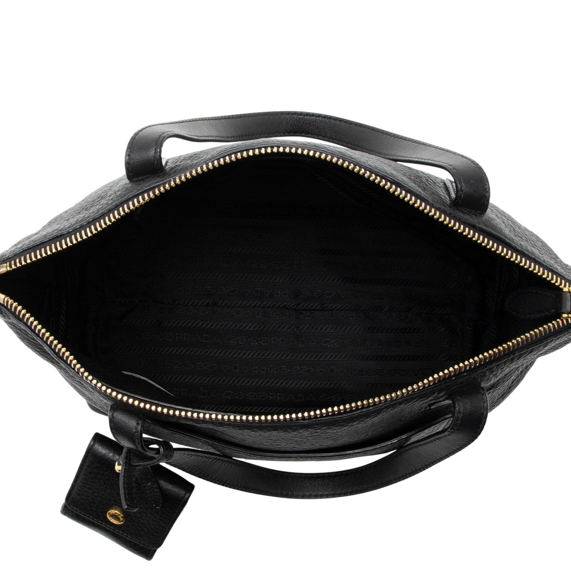 Prada Vitello Diano Pocket Mini Tote