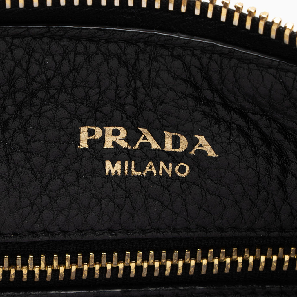 Prada Vitello Diano Pocket Mini Tote