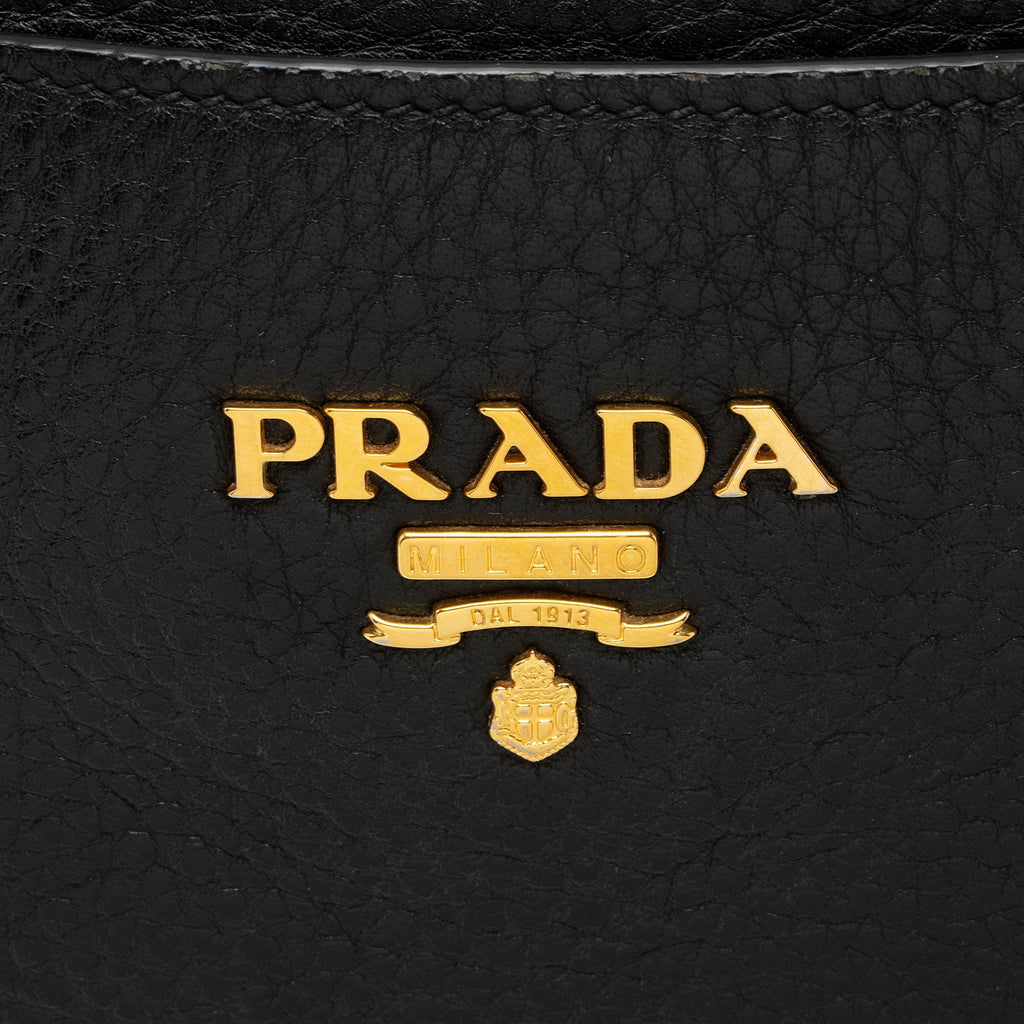 Prada Vitello Diano Pocket Mini Tote