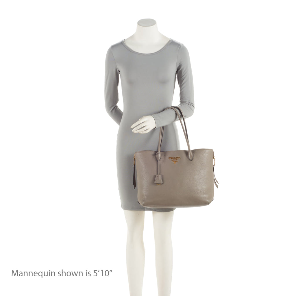 Prada Vitello Diano Top Handle Shopper Tote