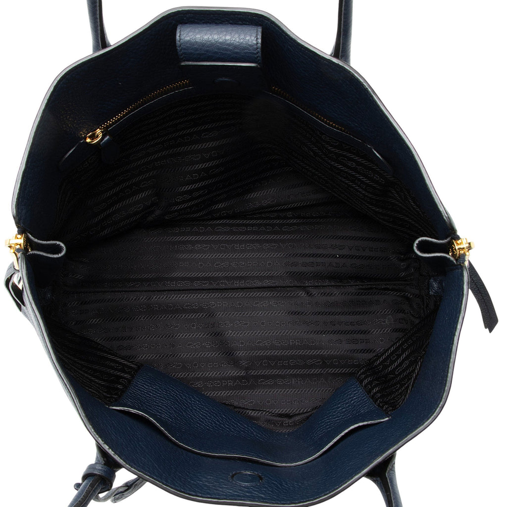Prada Vitello Diano Top Handle Shopper Tote