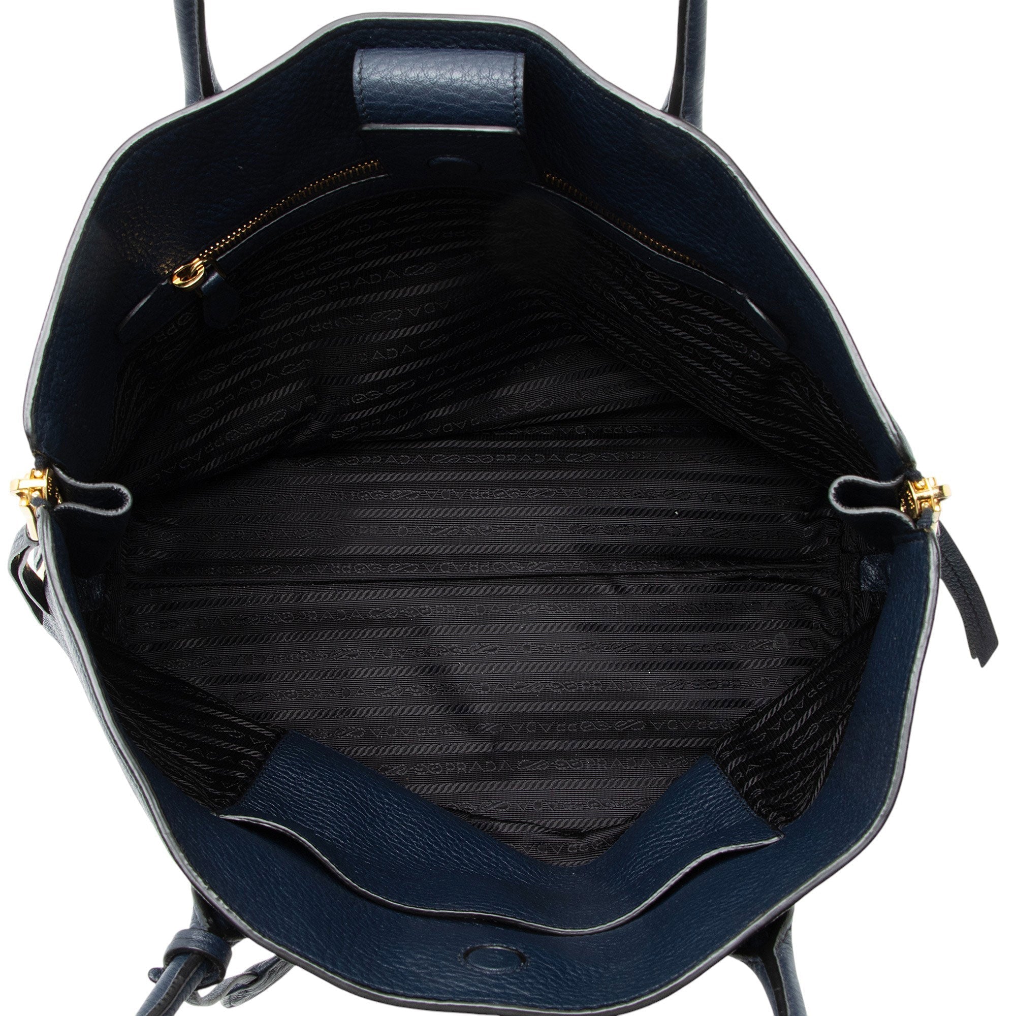 Prada Vitello Diano Top Handle Shopper Tote