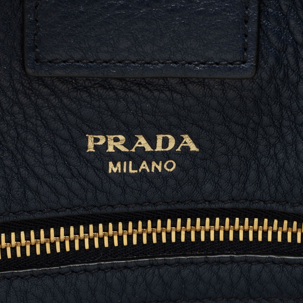 Prada Vitello Diano Top Handle Shopper Tote