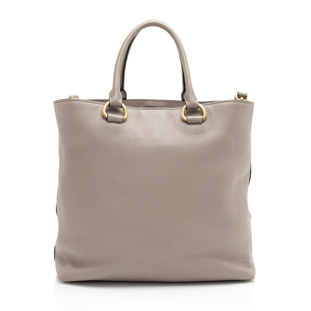 Prada Vitello Phenix Tall Tote (SHF-XqInw4)