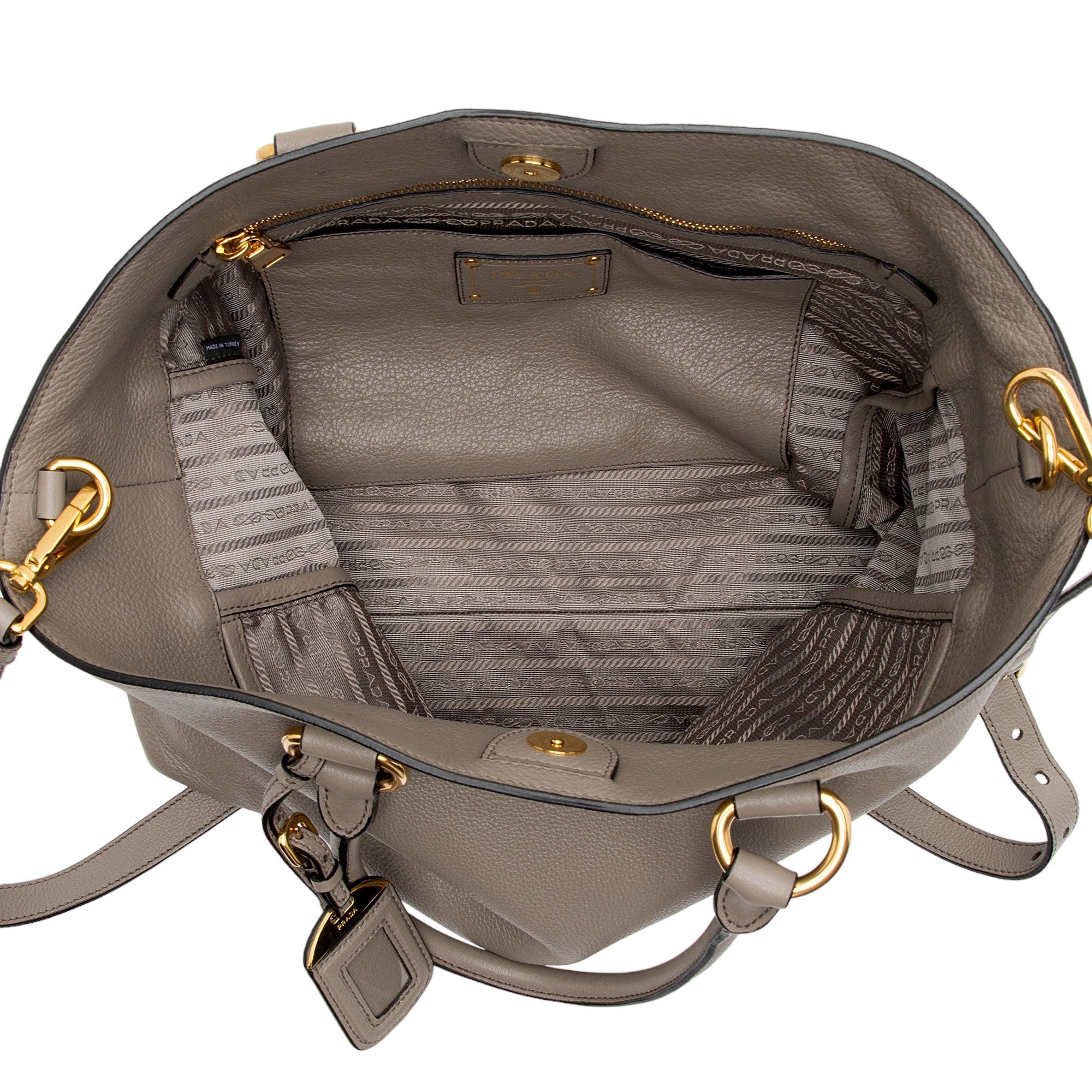Prada Vitello Phenix Tall Tote (SHF-XqInw4)
