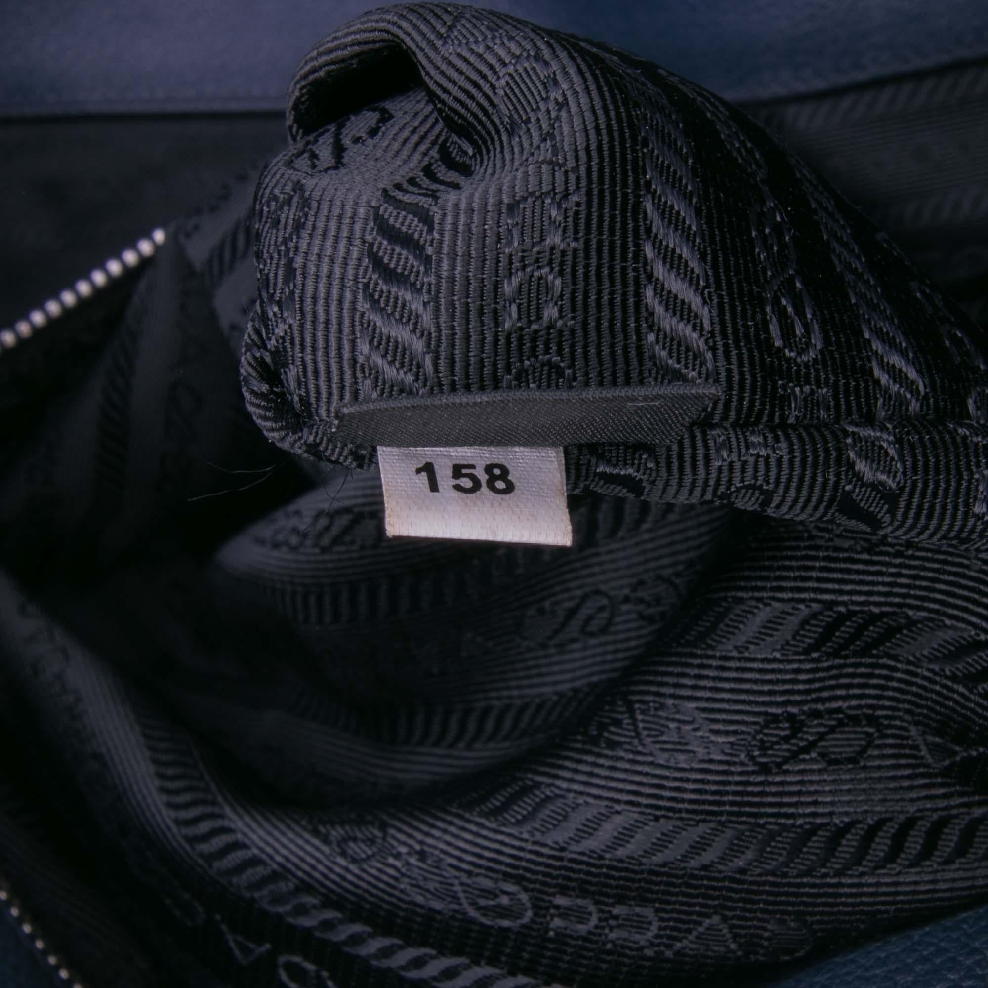 Prada Vitello Phenix Side Zip Shopper Tote