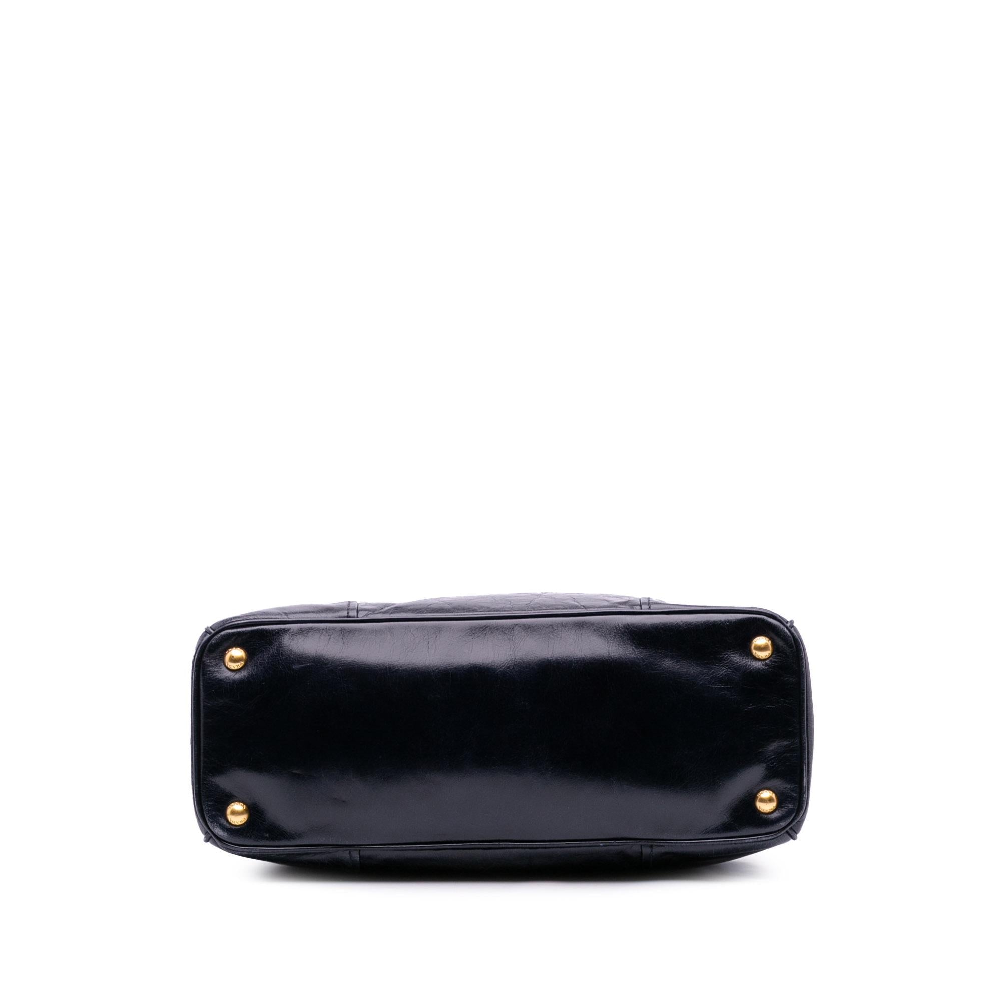 Prada Vitello Shine Open Convertible Tote
