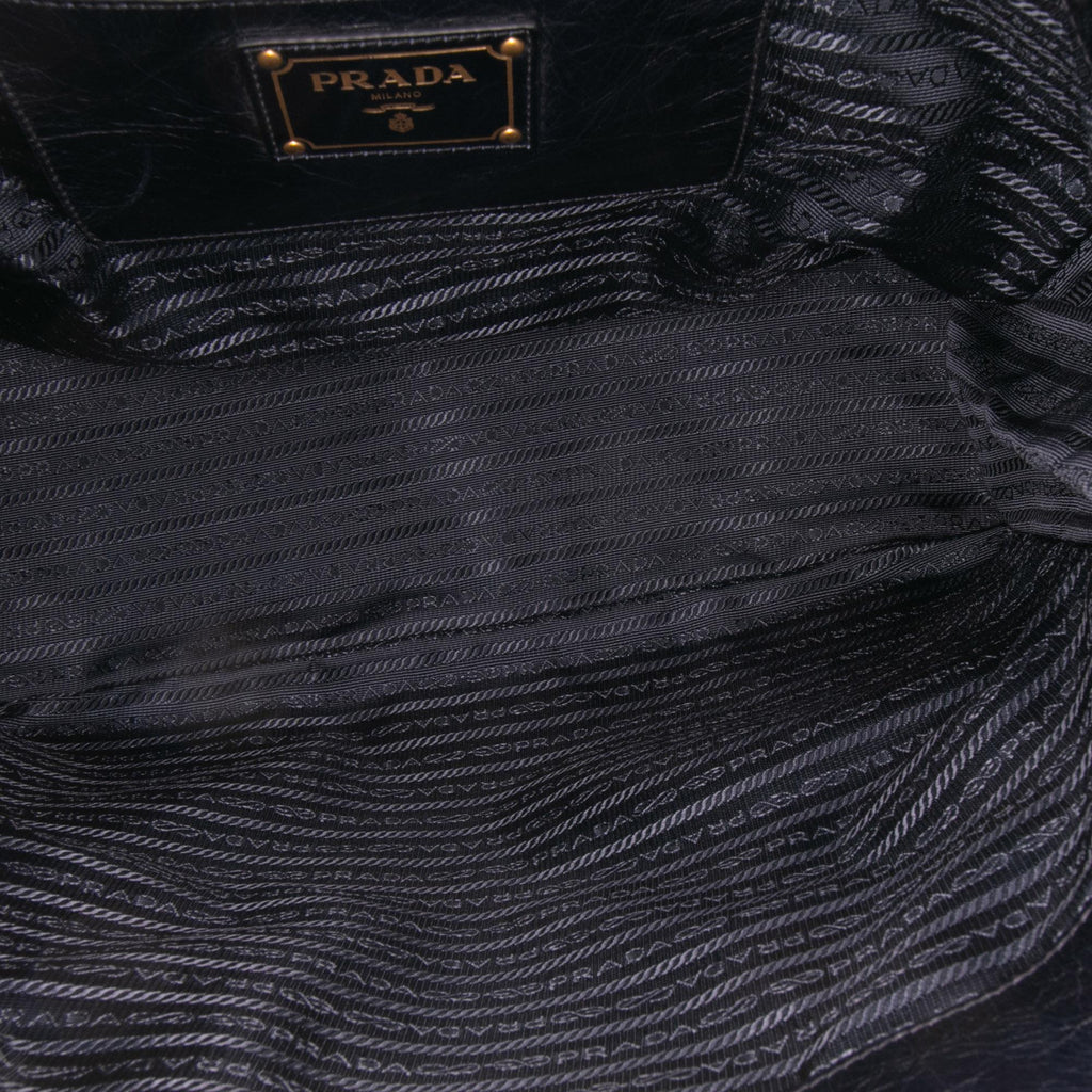 Prada Vitello Shine Open Convertible Tote
