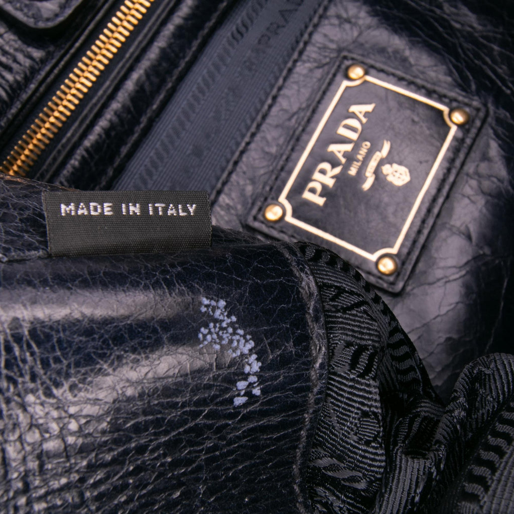 Prada Vitello Shine Open Convertible Tote