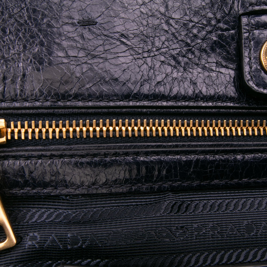 Prada Vitello Shine Open Convertible Tote