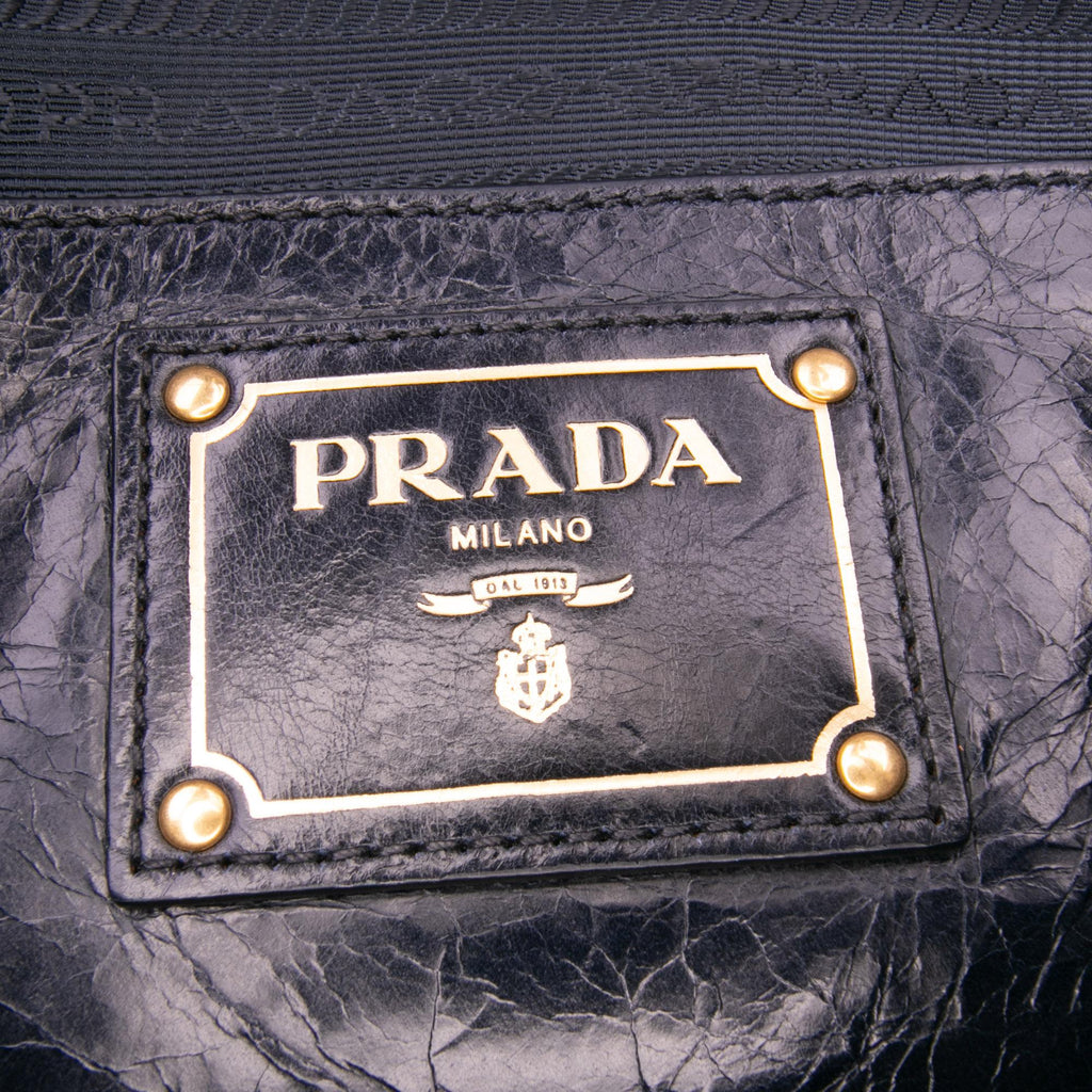Prada Vitello Shine Open Convertible Tote