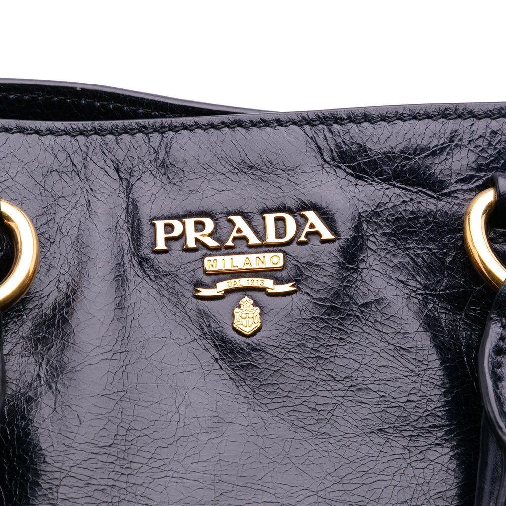 Prada Vitello Shine Open Convertible Tote