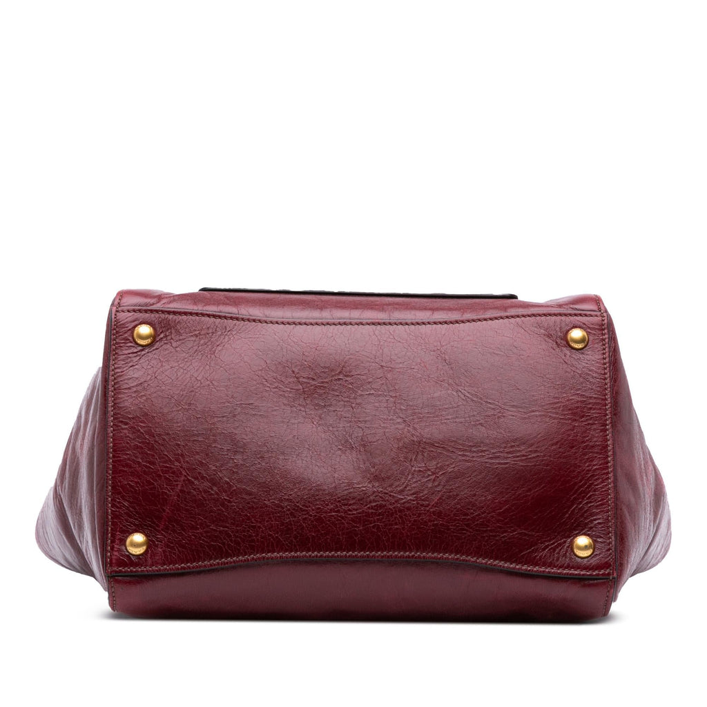 Prada Vitello Shine Shopping Tote