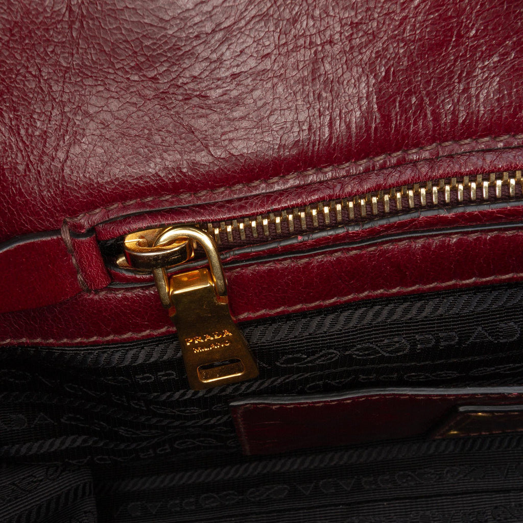 Prada Vitello Shine Shopping Tote