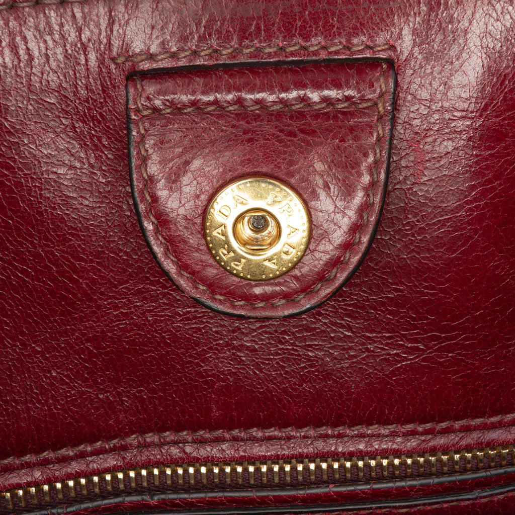 Prada Vitello Shine Shopping Tote
