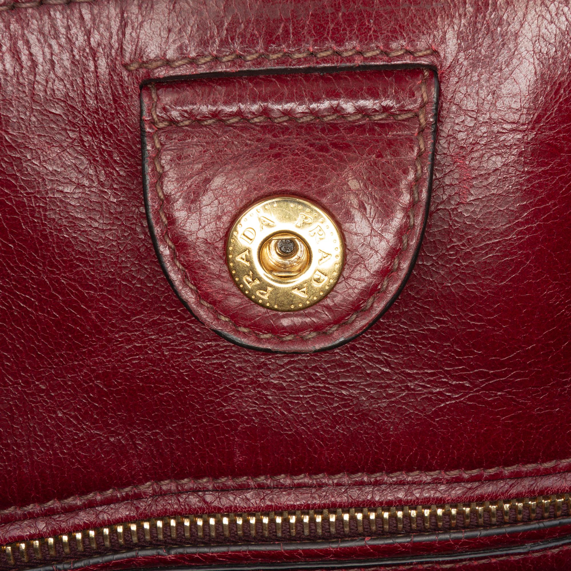 Prada Vitello Shine Shopping Tote
