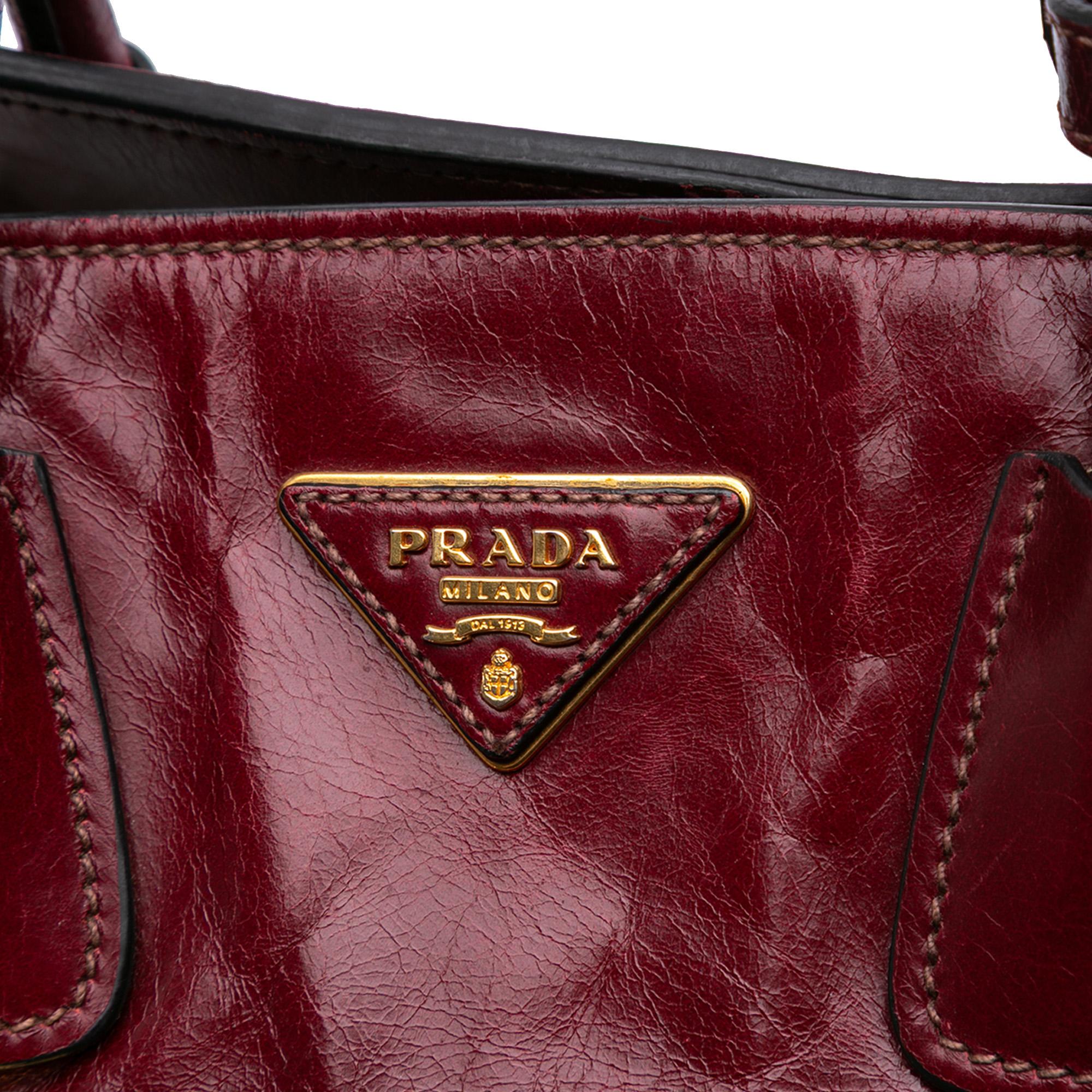 Prada Vitello Shine Shopping Tote