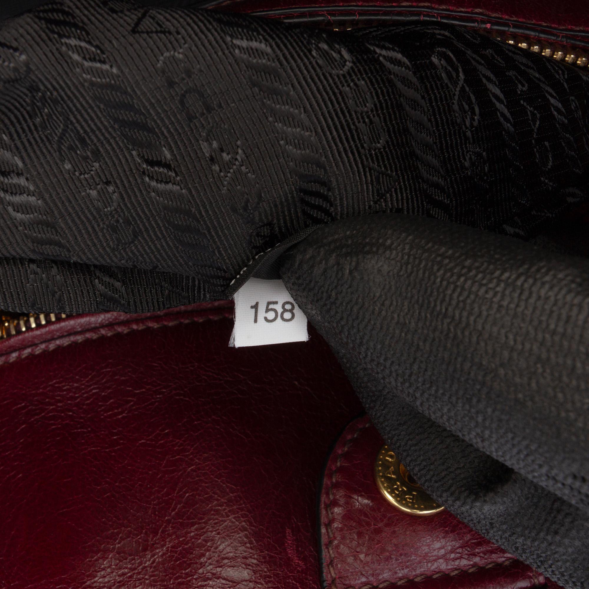 Prada Vitello Shine Shopping Tote