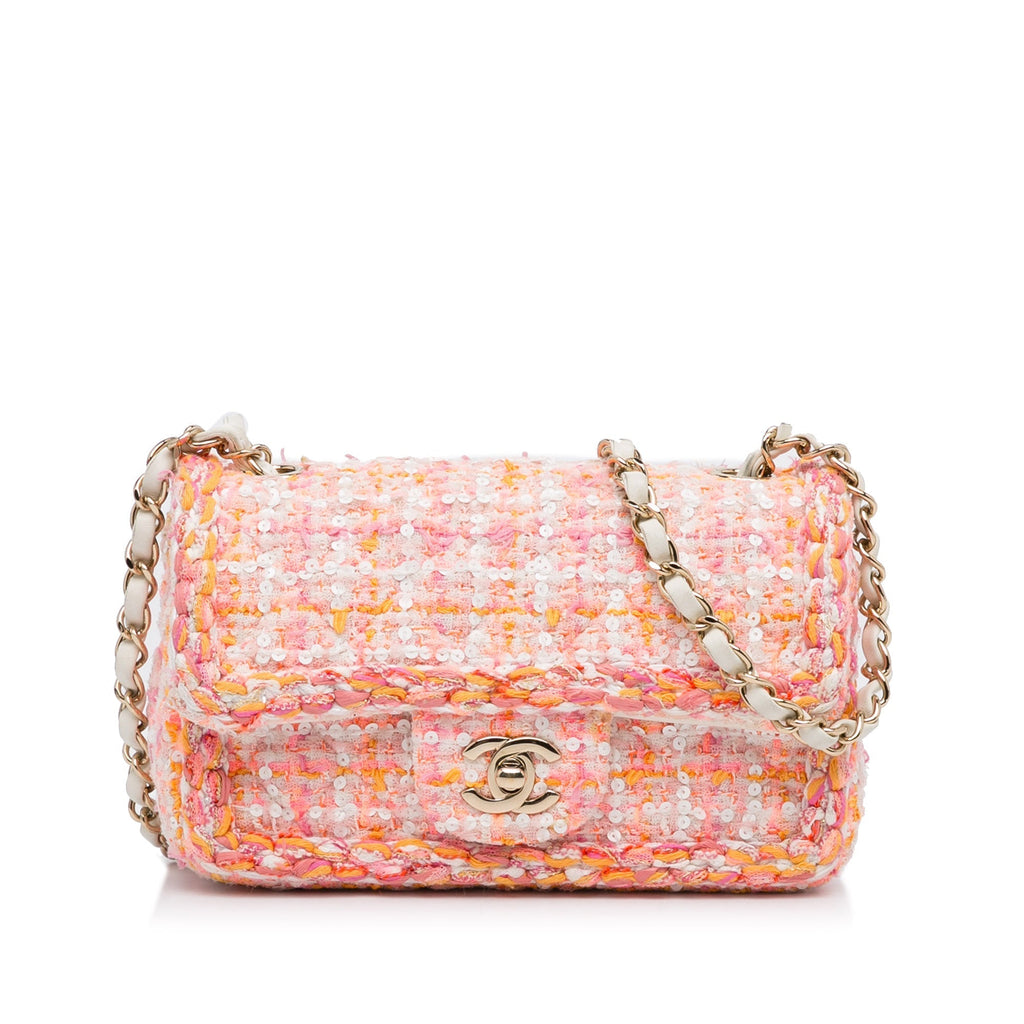 Chanel Classic Flap Bag Mini Multicolor Tweed SiLouis Vuittoner