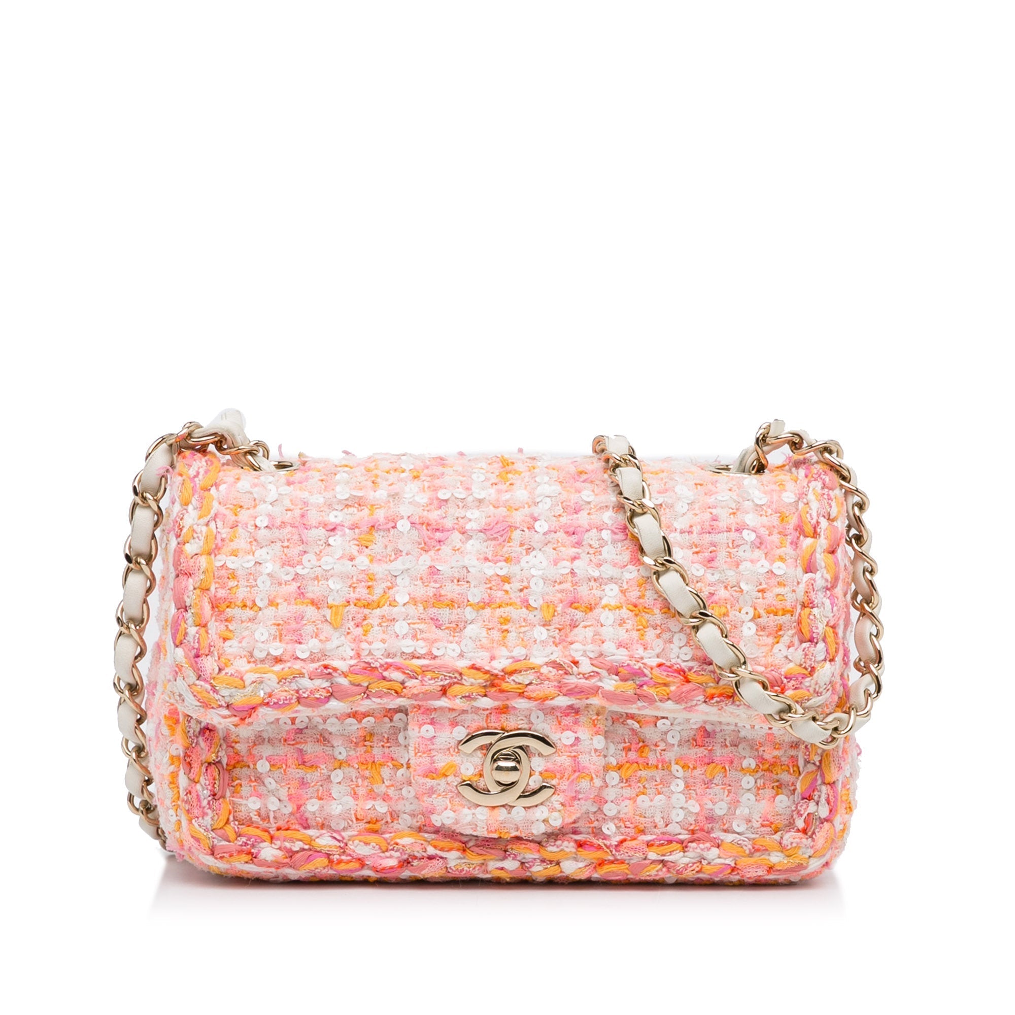 Chanel Classic Flap Bag Mini Multicolor Tweed SiLouis Vuittoner