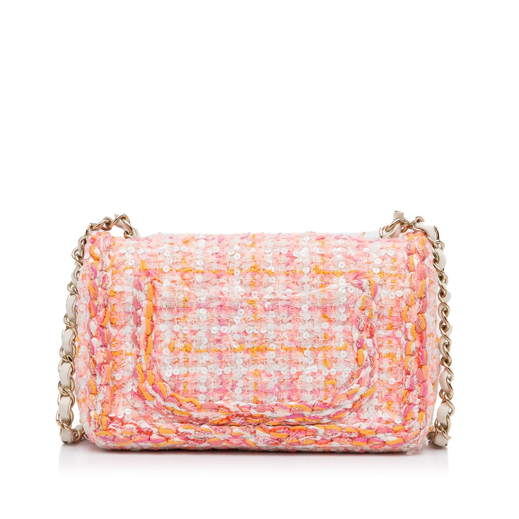 Chanel Classic Flap Bag Mini Multicolor Tweed SiLouis Vuittoner
