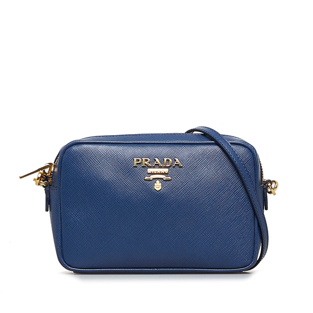 Prada Crossbody Bag Small Blue Safano