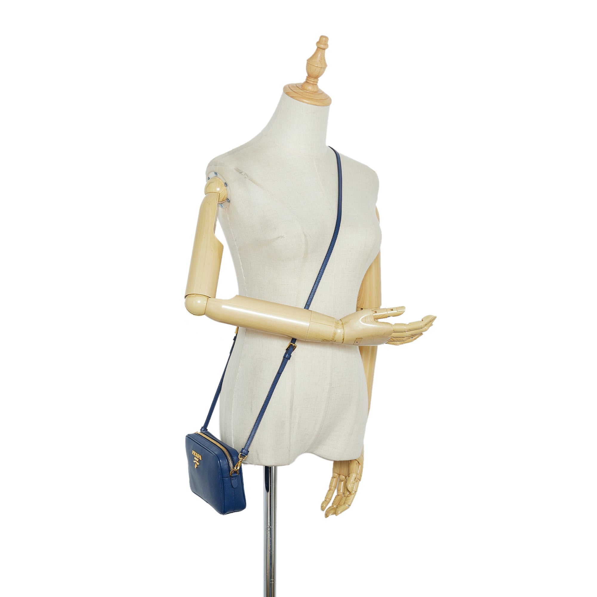 Prada Crossbody Bag Small Blue Safano
