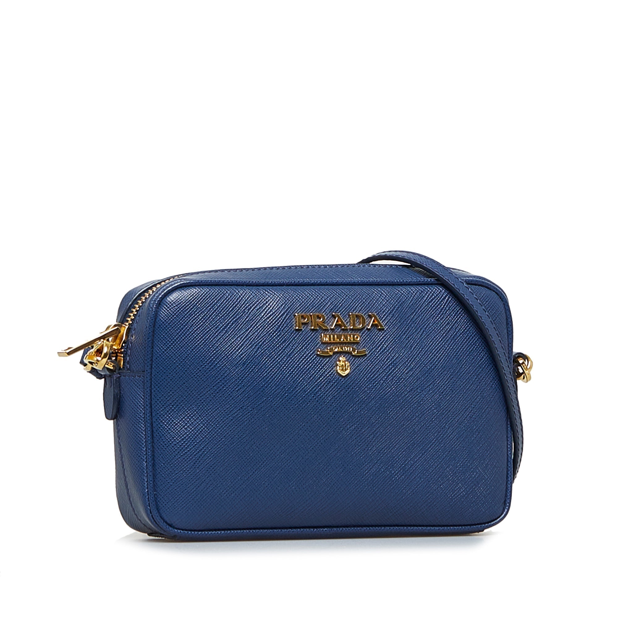 Prada Crossbody Bag Small Blue Safano