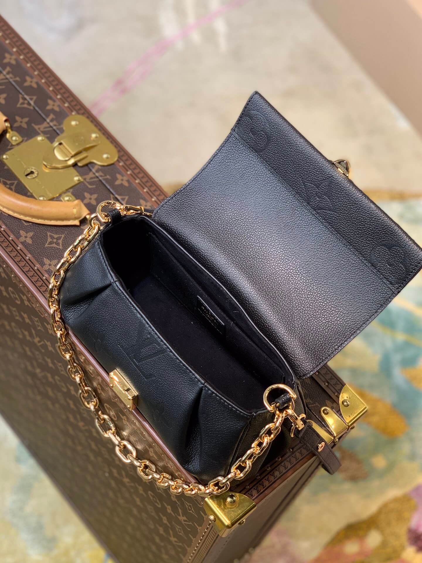M45813 Favorite Monogram 24cm black TOURTERELLE / CRÈME