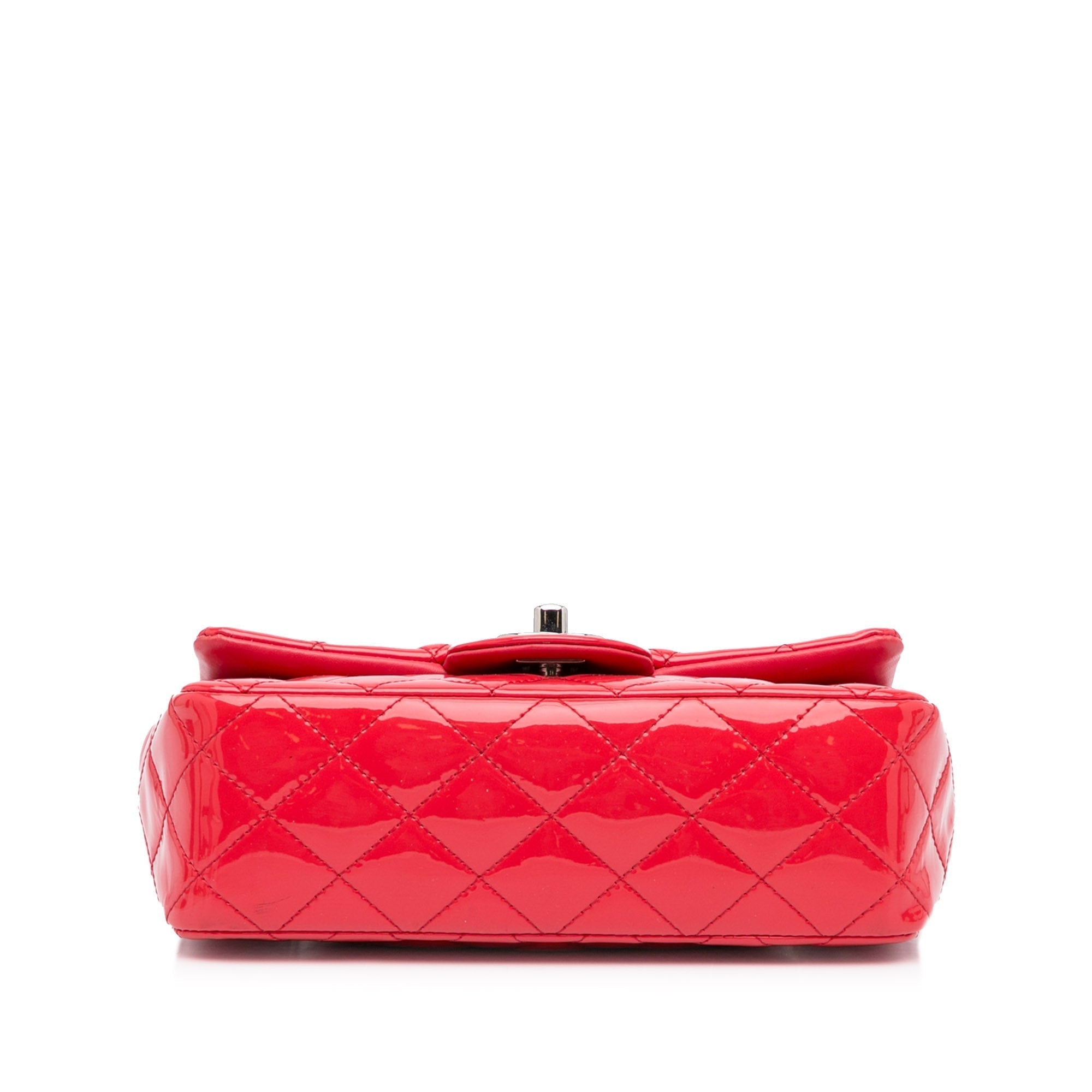 Chanel Classic Single Flap Mini Red Patent Leather SiLouis Vuittoner
