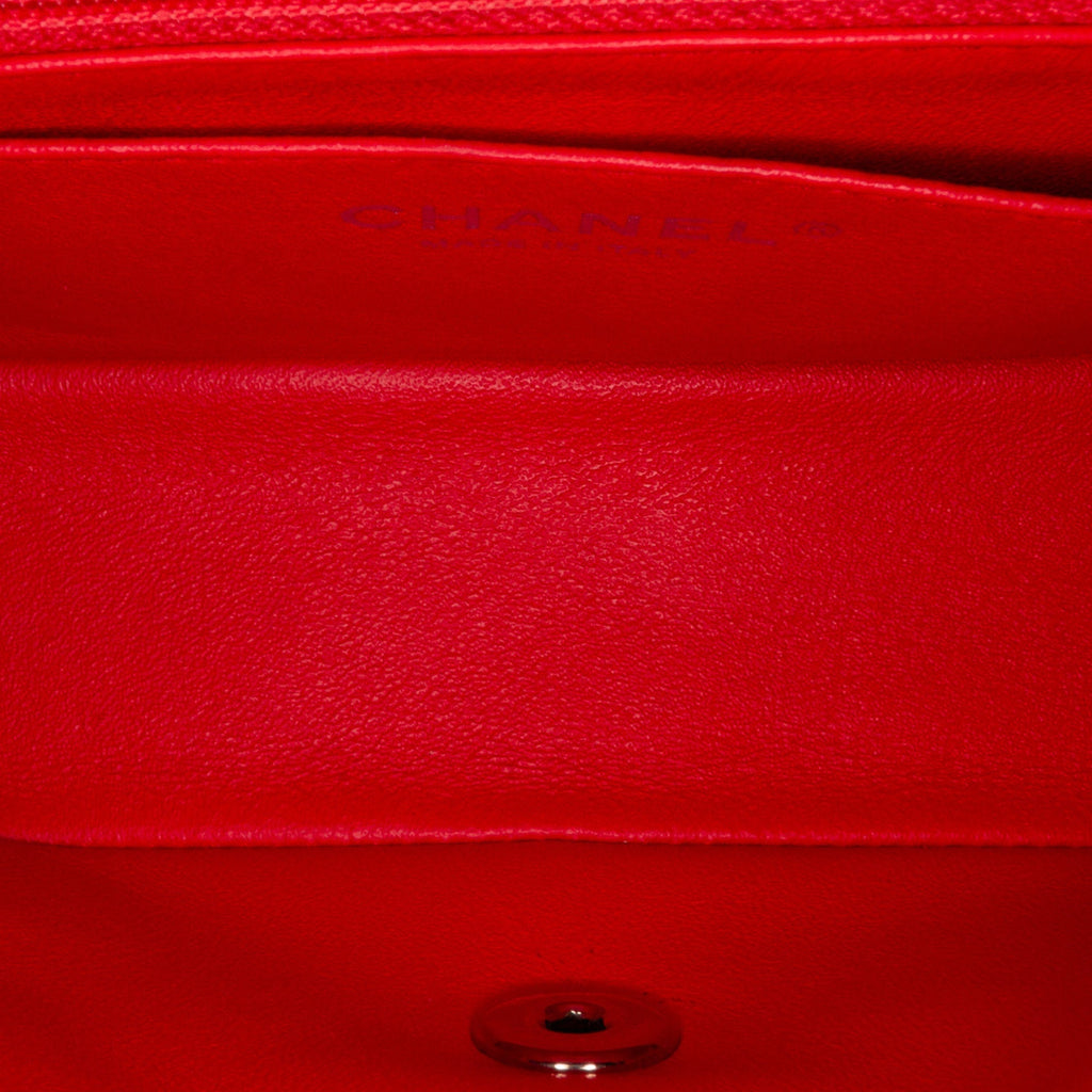 Chanel Classic Single Flap Mini Red Patent Leather SiLouis Vuittoner