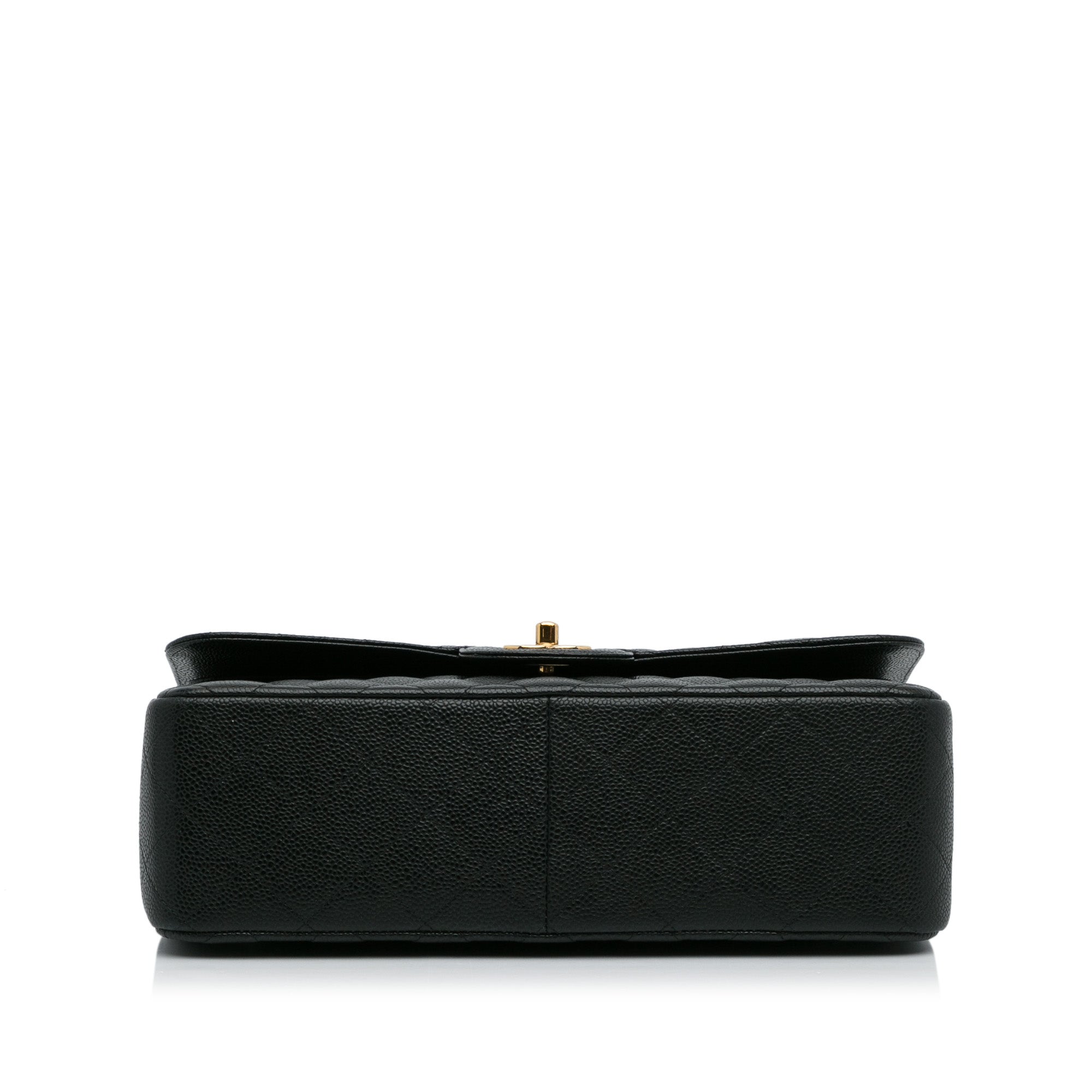 Chanel Classic Double Flap Jumbo Black Caviar Gold