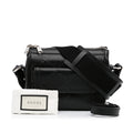 Gucci Gucci Crossbody Bag Black Embossed Leather