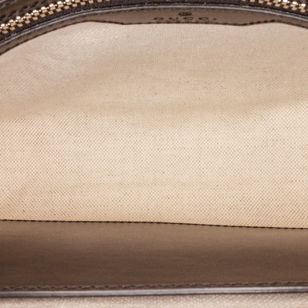 Gucci Gucci Crossbody Bag Black Embossed Leather