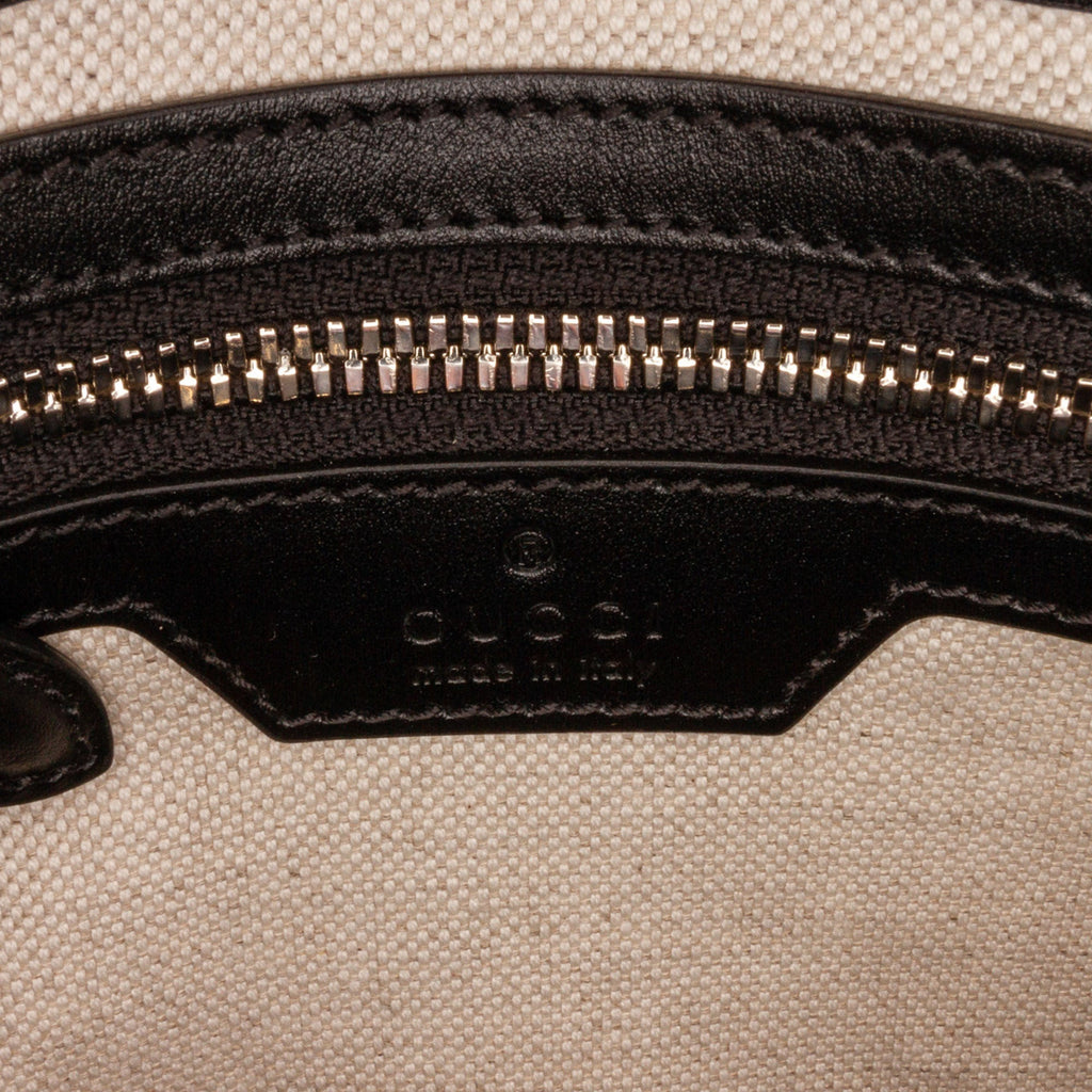 Gucci Gucci Crossbody Bag Black Embossed Leather
