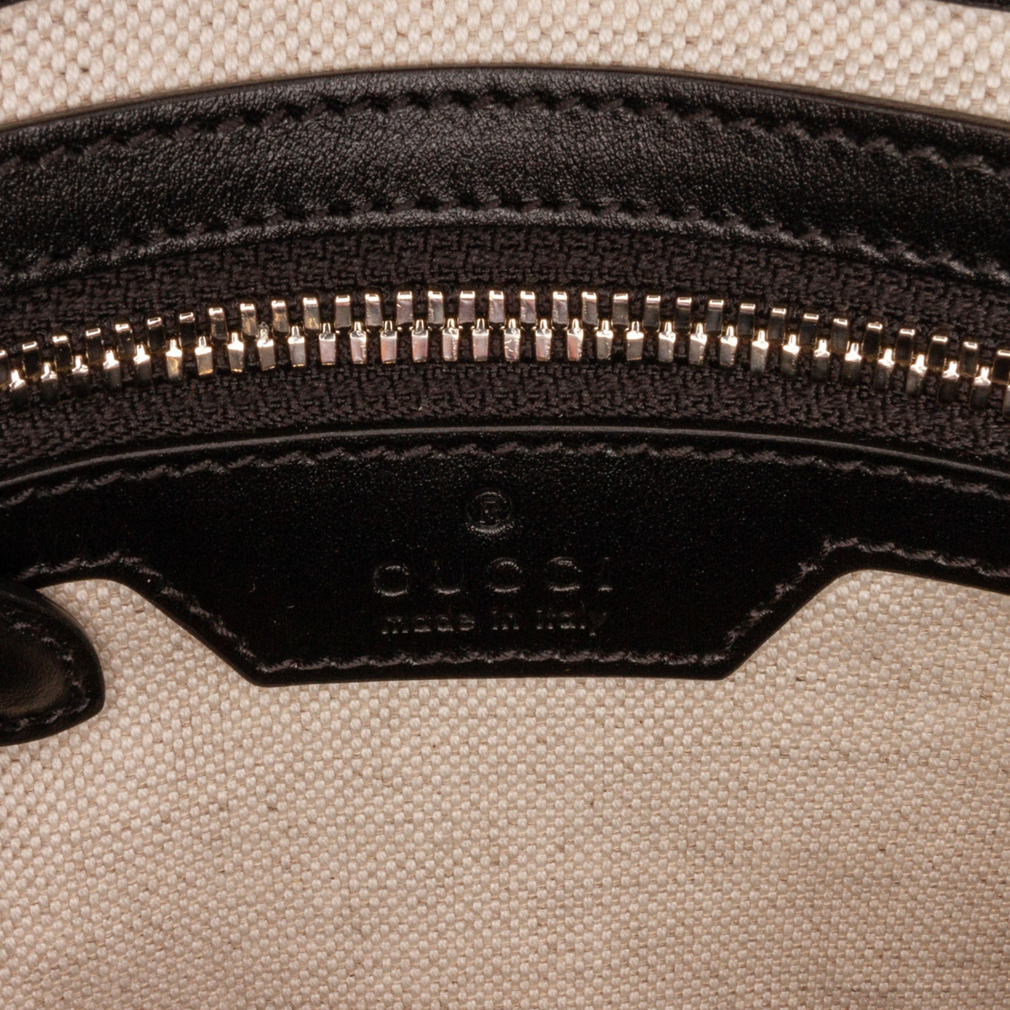 Gucci Gucci Crossbody Bag Black Embossed Leather