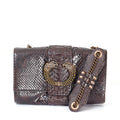 Brown Snakeskin Mini Shoulder Bag