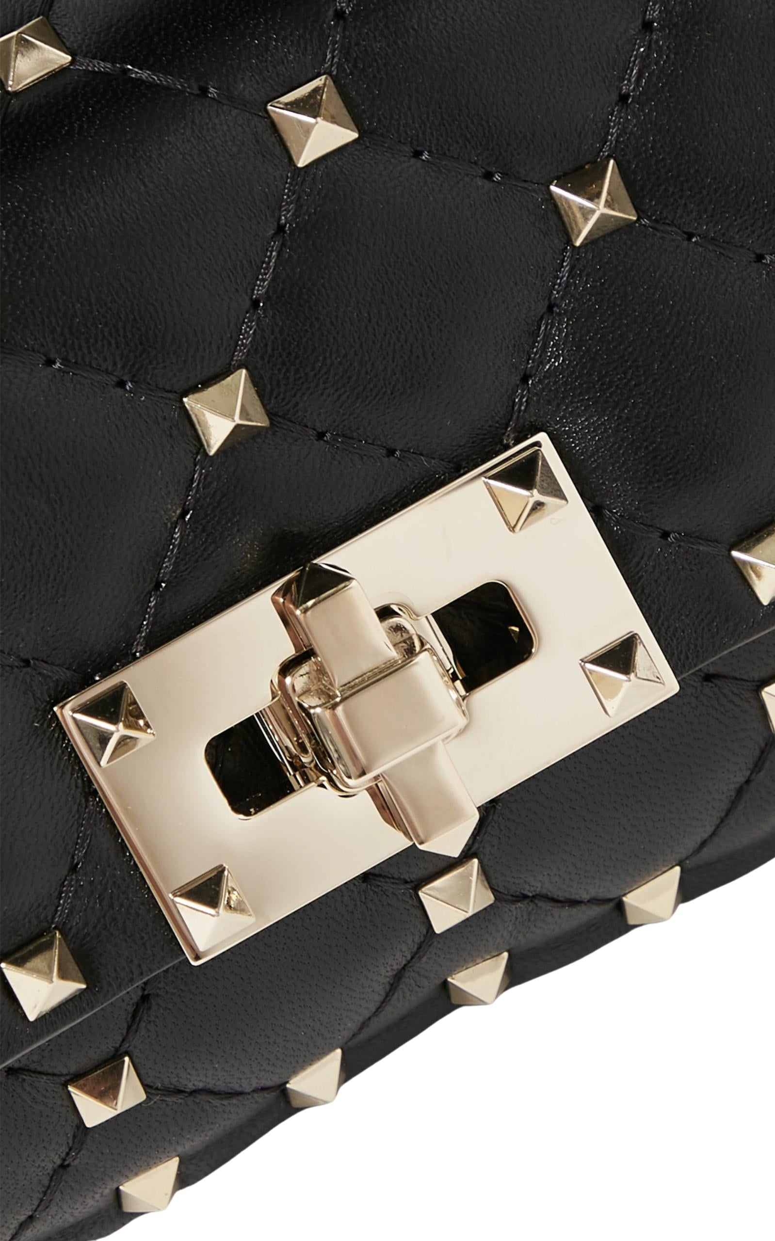 Rockstud Spike Mini Leather Shoulder Bag