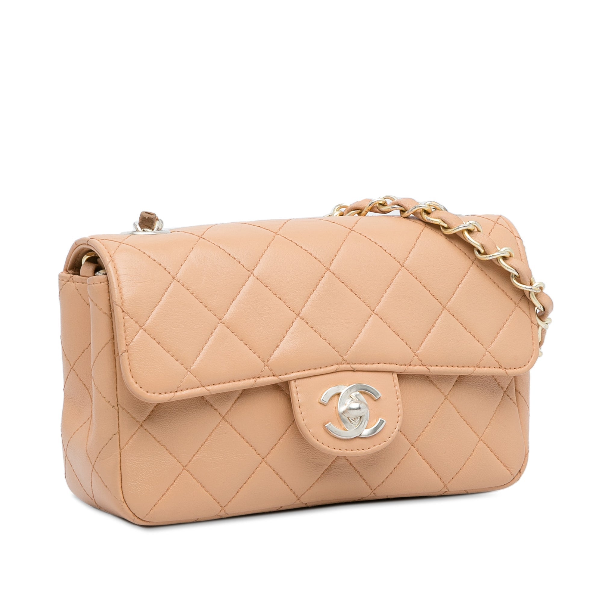 Chanel Classic Flap Mini Rectangular Brown Lambskin SiLouis Vuittoner