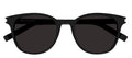 Saint Laurent SL 527ZOE 001 Round Acetate Black Sunglasses with Black shiny Gradient Lens