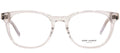 Saint Laurent MONOGRAM SL M111O 004 Round Plastic Beige Eyeglasses with Logo Stamped Demo Lenses