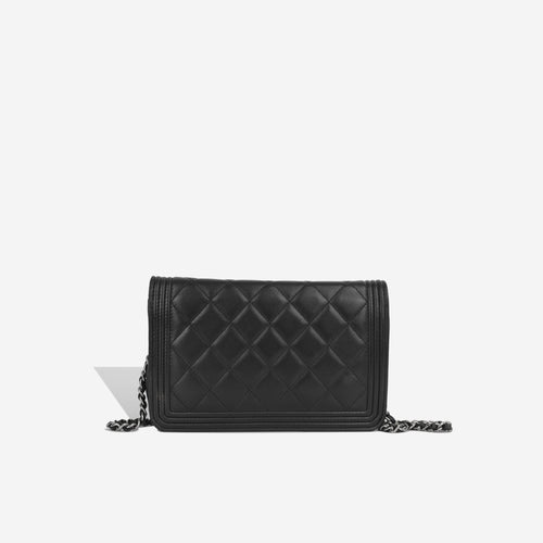 Boy WOC - Black Lambskin