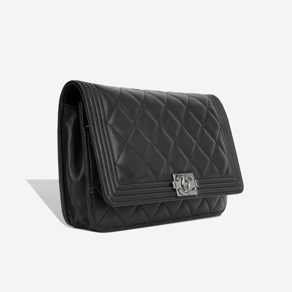Boy WOC - Black Lambskin