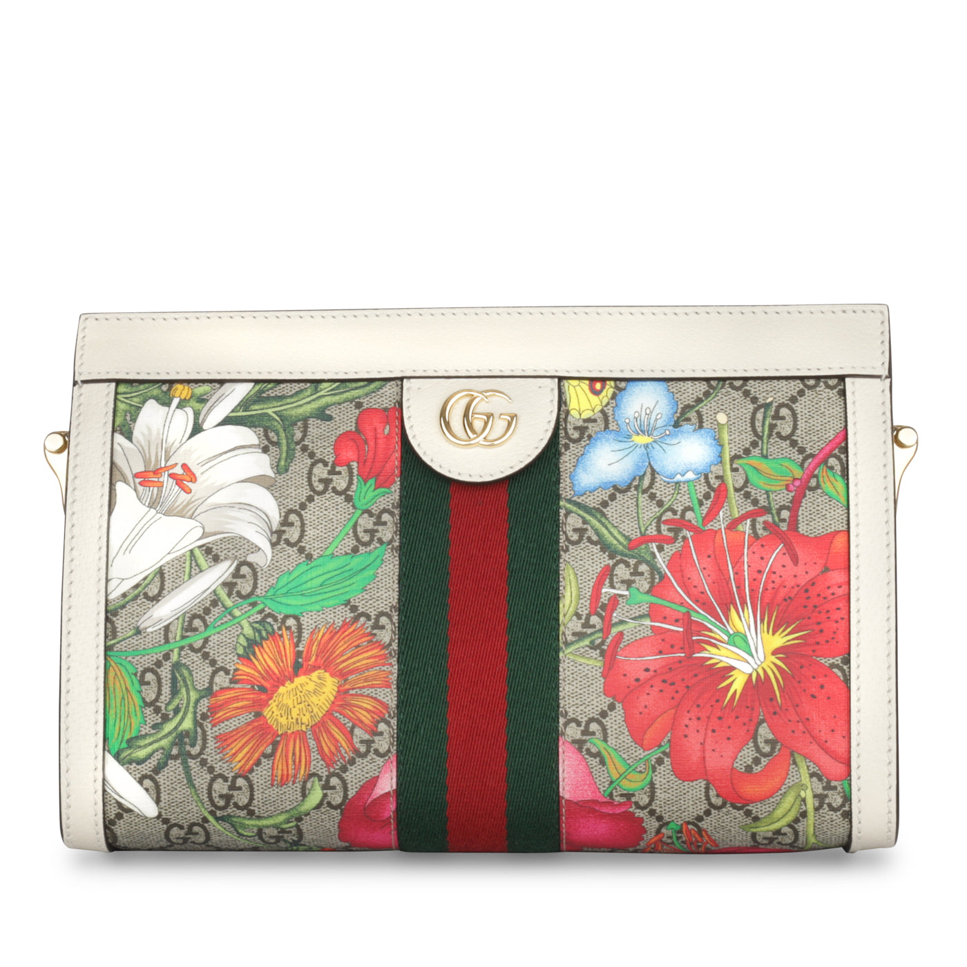 Floral OphiDiora Square Shoulder Bag