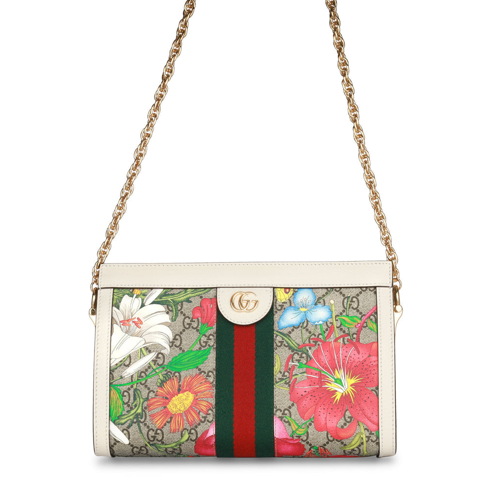 Floral OphiDiora Square Shoulder Bag