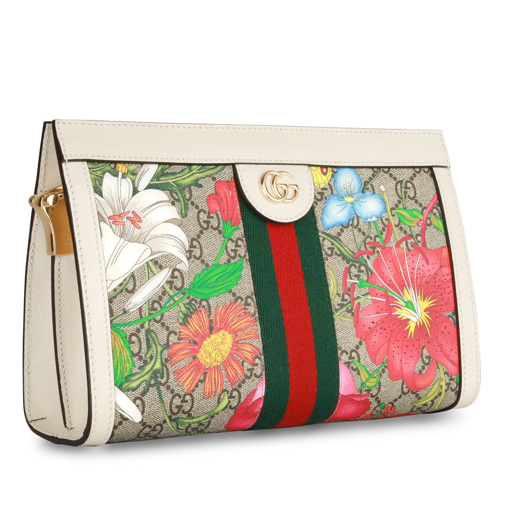 Floral OphiDiora Square Shoulder Bag